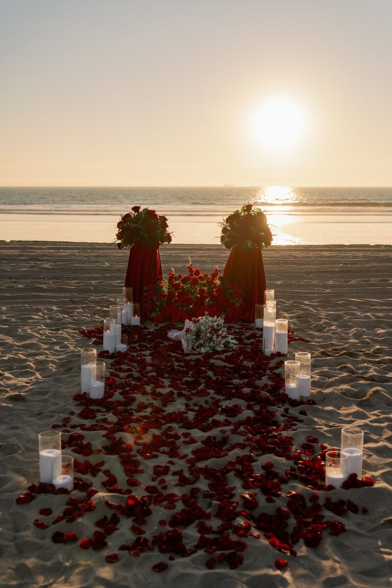 Beach sunset proposal