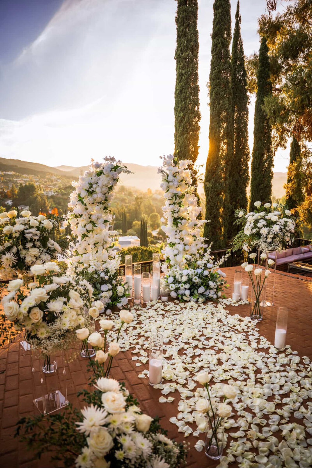 White floral arch proposal
